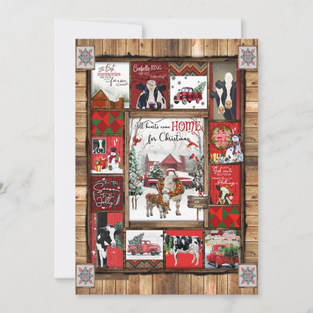 Tarjeta Festiva Regalo de navidades | Todo El Corazón Vuelve A Cas (Anverso)