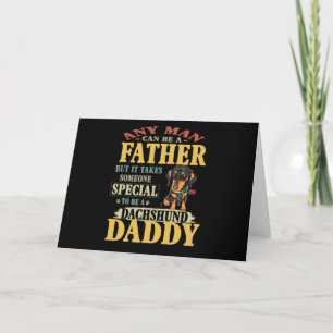 Tarjeta Festiva Regalo de papá   Cualquier Hombre Puede Ser Padre