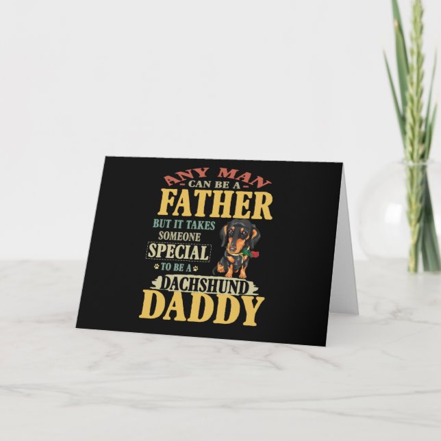 Tarjeta Festiva Regalo de papá | Cualquier Hombre Puede Ser Padre  (Anverso)