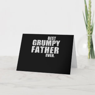 Tarjeta Festiva Regalo de papá   Mejor Padre Grumpy Idea de Regalo