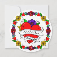 Regalo de pareja romántica | Arte Tattoo Style