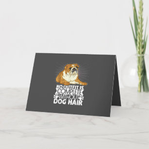 Tarjeta Festiva Regalo de Perro Bulldog Inglés Mujeres Hombres N