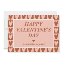 Regalo de San Valentín Corazones Boho de Terracota