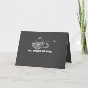 Tarjeta Festiva Regalo de tanque ligero del ejército americano M41