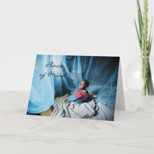 Tarjeta Festiva Regalo de vida - Dale una red de cama (Anverso)
