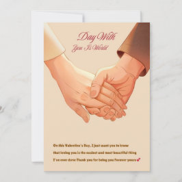 Tarjeta Festiva Regalo del Día de San Valentín para él