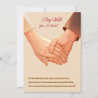 Tarjeta Festiva Regalo del Día de San Valentín para él