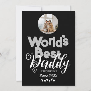 Tarjeta Festiva Regalo del Día del Padre personalizado, el mejor p