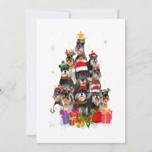 Tarjeta Festiva Regalo divertido para amantes de perros Schnauzer