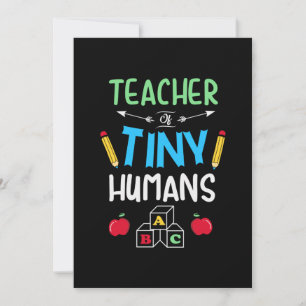 Tarjeta Festiva Regalo Maestro Humanos Pequeños Maestros
