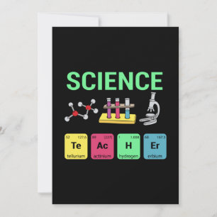 Tarjeta Festiva Regalo para maestro Definición de maestro de cienc