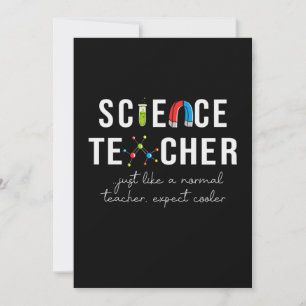 Tarjeta Festiva Regalo para maestro Profesor de ciencias