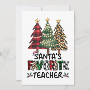 Tarjeta Festiva Regalo para maestros El maestro favorito de Sant