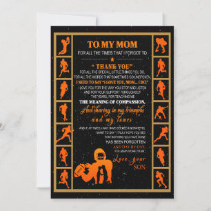 Tarjeta Festiva Regalo para mamá   Carta a mi mamá amor de tu hijo