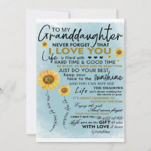 Tarjeta Festiva Regalo para mi nieta, regalo de cumpleaños para ni