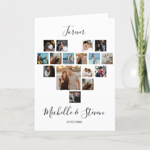 Tarjeta Festiva Regalo para parejas Día de San Valentín Collage de