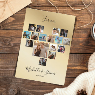 Tarjeta Festiva Regalo para parejas Día de San Valentín Collage de