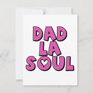Tarjeta Festiva Regalo por el Día del Padre Papá La Soul Hip Hop R