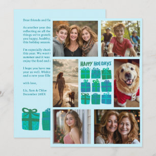 Tarjeta Festiva Regalos A Mano Presenta PERSONALIZADO Dibujado A M