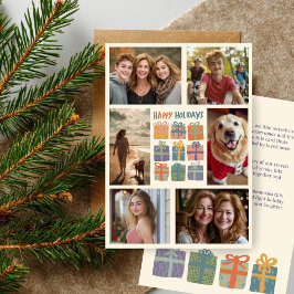 Tarjeta Festiva Regalos A Mano Presenta PERSONALIZADO Dibujado A M