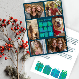 Tarjeta Festiva Regalos A Mano Presenta PERSONALIZADO Dibujado A M