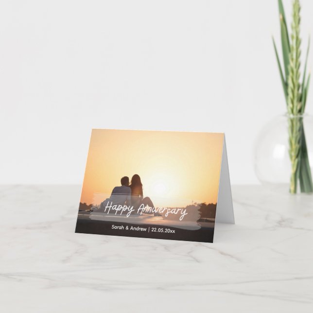 Tarjeta Festiva Regalos de aniversario personalizados - Pareja Per (Anverso)