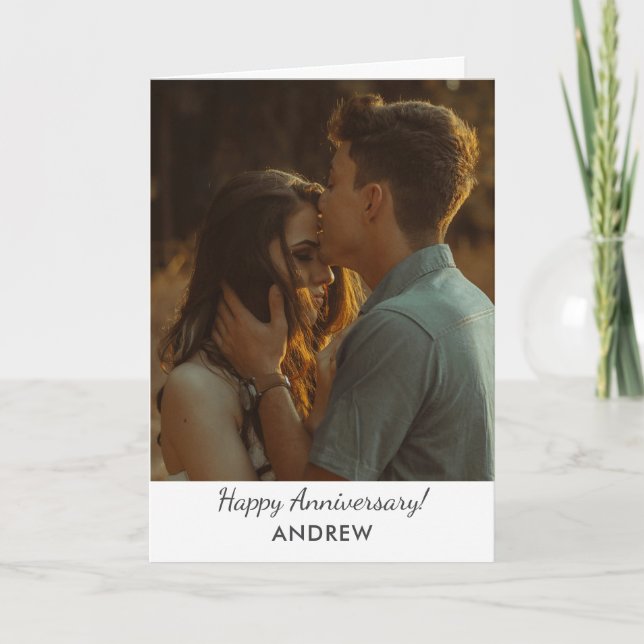 Tarjeta Festiva Regalos de aniversario personalizados - Pareja Per (Anverso)
