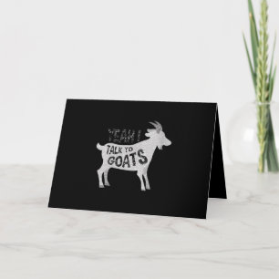 Tarjeta Festiva Regalos De Cabra Para Amantes De Cabra Graciosos