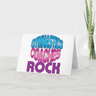 Tarjeta Festiva Regalos de entrenadores de gimnasia