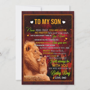 Tarjeta Festiva Regalos de hijos   Carta A Mi Hijo Amor De Papá