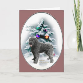 Tarjeta Festiva Regalos de Navidades Bouvier des Flandres