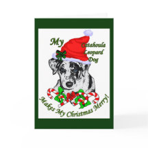 Regalos de Navidades de perro leopardo de Catahoul