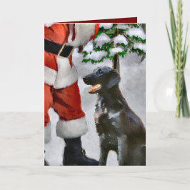 Tarjeta Festiva Regalos de Navidades de recuperadores planos