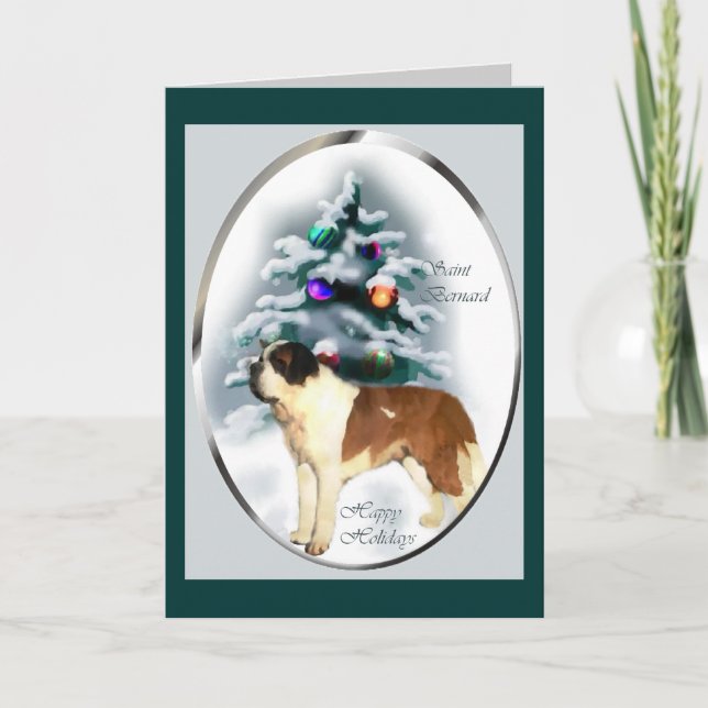 Tarjeta Festiva Regalos de Navidades de San Bernardo (Anverso)