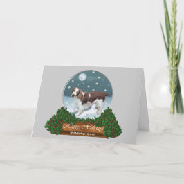 Tarjeta Festiva Regalos de Navidades españoles de Welsh Springer