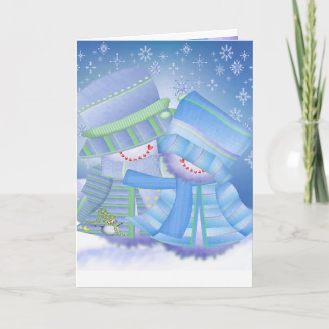 Tarjeta Festiva Regalos de Navidades pequeños (Anverso)