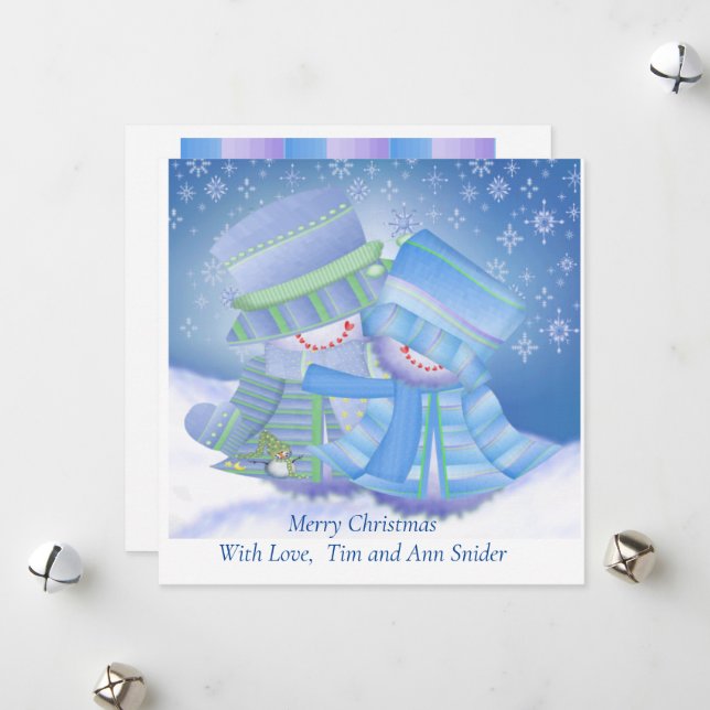 Tarjeta Festiva Regalos de Navidades pequeños (Anverso/Reverso In Situ)