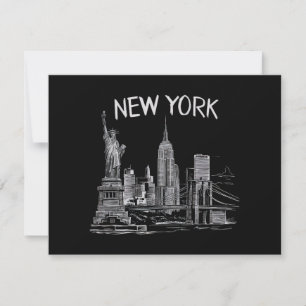Tarjeta Festiva Regalos de Nueva York para hombres y mujeres Ciuda