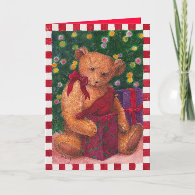 TARJETA FESTIVA REGALOS DE OSO (Anverso)