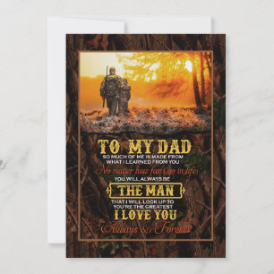 Tarjeta Festiva Regalos de papá Carta A Mi Papá El Hombre Que Te