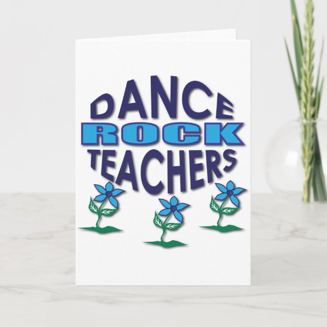 Tarjeta Festiva Regalos del profesor de la danza (Anverso)