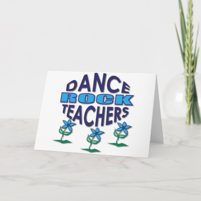 Tarjeta Festiva Regalos del profesor de la danza (Anverso)
