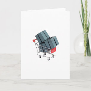 Tarjeta Festiva Regalos en vagón