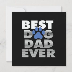 Tarjeta Festiva Regalos Papá Mejor Papá de Perro