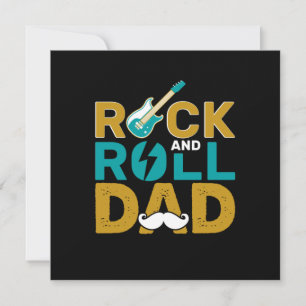 Tarjeta Festiva Regalos Papá Papá de Rock And Roll