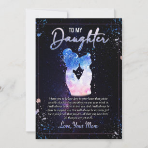Tarjeta Festiva Regalos para hijas   Carta a mi hija de mamá
