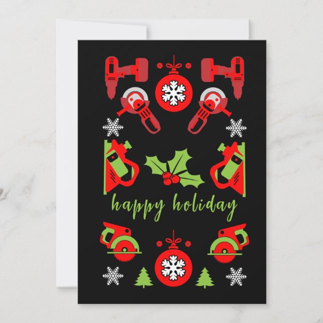 Tarjeta Festiva Regalos para Navidades de mejoras en el hogar (Anverso)