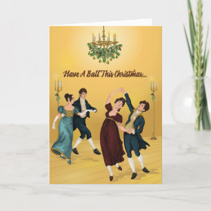 Tarjeta Festiva Regency Have A Ball This Navidades Card