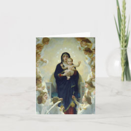 Tarjeta Festiva Regina Angelorum… Bouguereau 1900