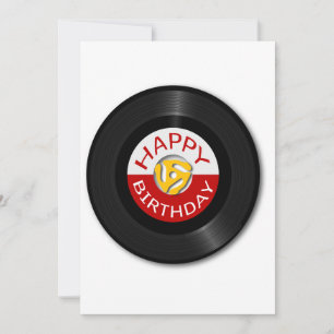 Tarjeta Festiva Registro retro 45RMP con adaptador